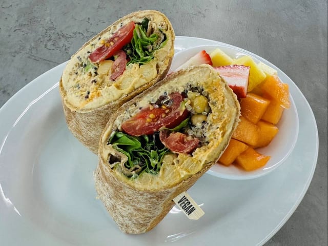 Spicy Hummus Wrap.