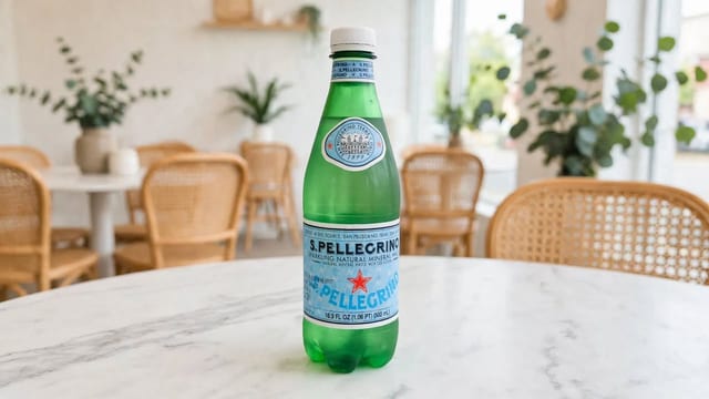 Pellegrino Water.