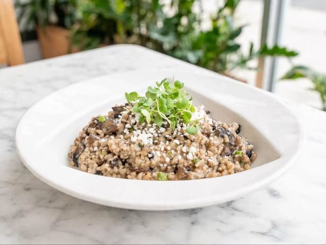 Truffle Mushroom Risotto.