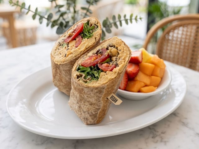 Spicy Hummus Wrap.