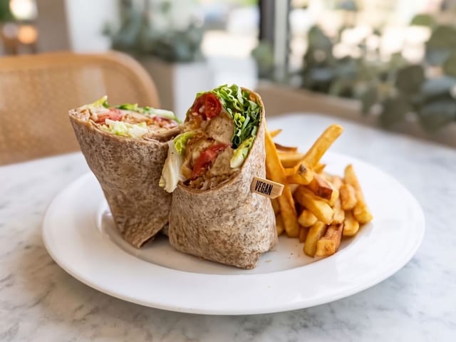 Crispy Chicken Caesar Wrap.