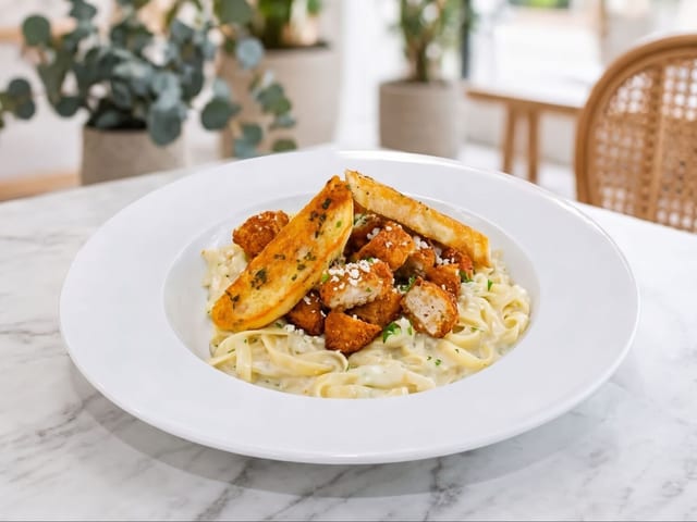 Chicken Alfredo.